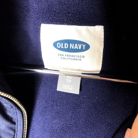 Old Navy womens XS navy puffer zip up outdoor spring vest - Picture 3 of 4